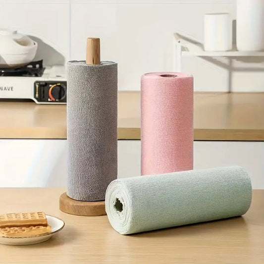 Reusable Kitchen Cleaning Cloth Roll | Microfiber Cleaning Cloth Roll