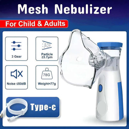 BreatheEasy™ Portable Mesh Nebulizer for Kids & Adults