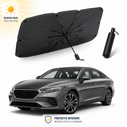 Car Windshield Sun Shade Protector- Foldable Car Shades for Windows