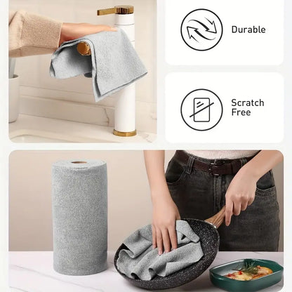Reusable Kitchen Cleaning Cloth Roll | Microfiber Cleaning Cloth Roll