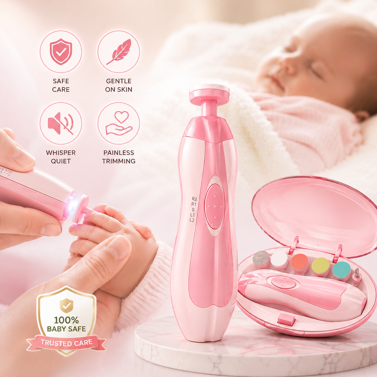 TinyHands™ Baby Nail Trimmer 👶 Safe Care For Tiny Fingers
