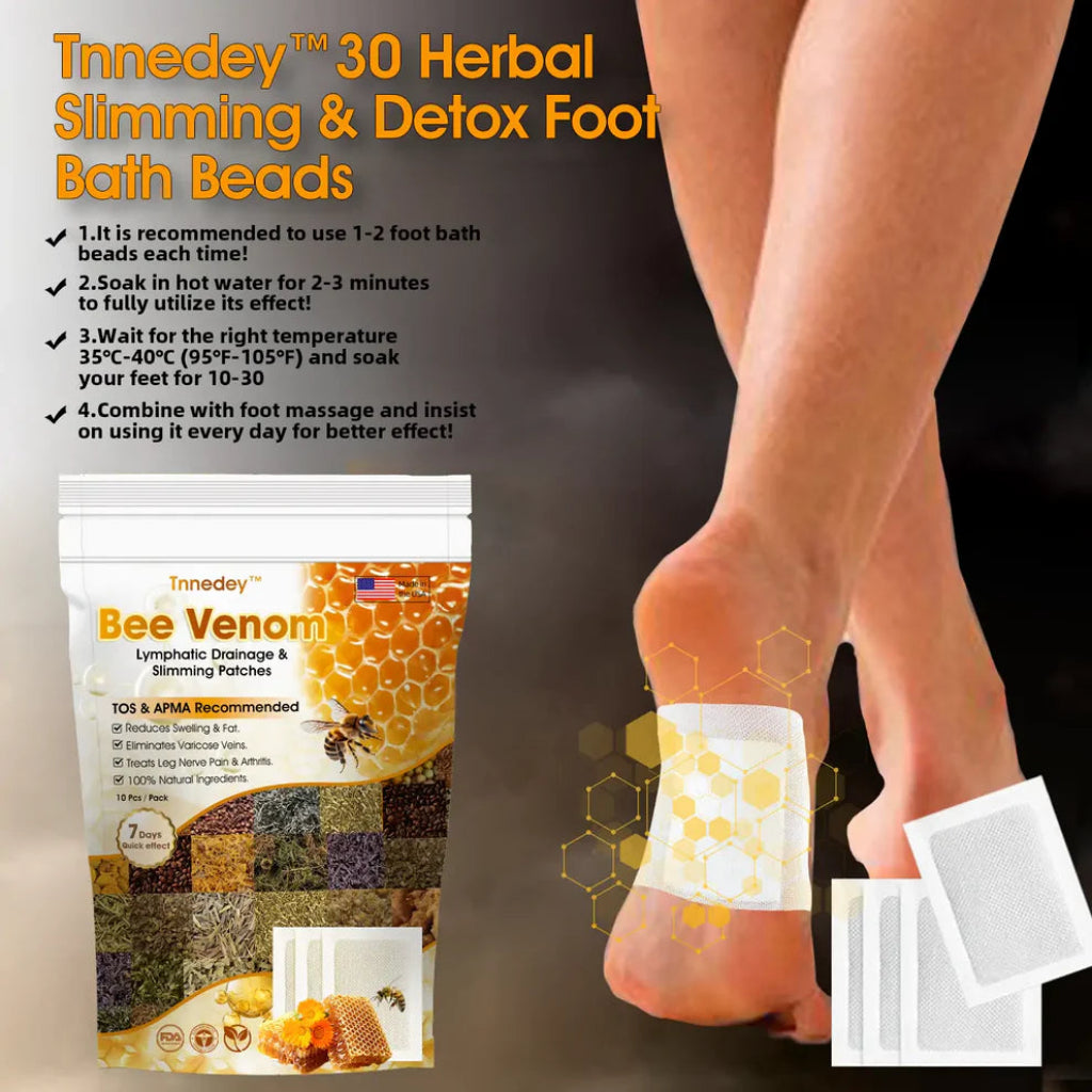 Bee Venom Lymphatic Drainage & Slimming Foot Patches 🌿
