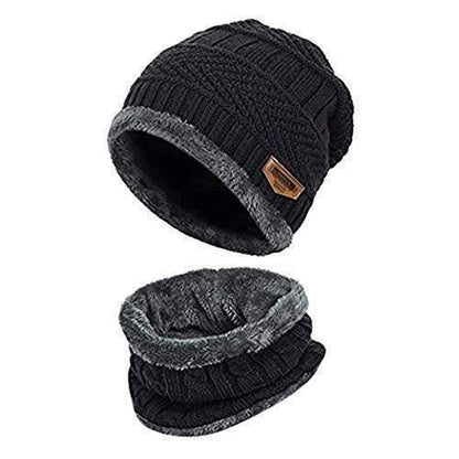 Desi KashmiriWarm™ – Premium Woolen Cap & Neck Warmer Set