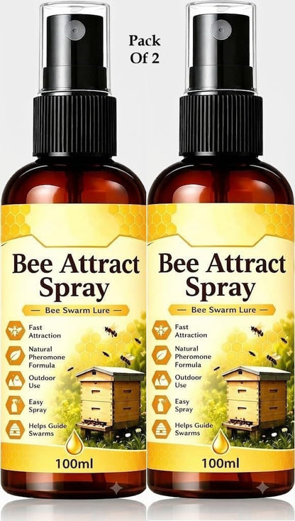 Natural Honey Bee Attract Spray 100ml Each (Pack Of 2)