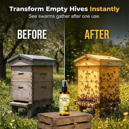 Natural Honey Bee Attract Spray 100ml Each (Pack Of 2)