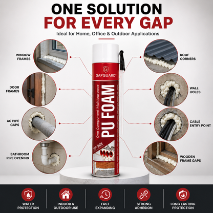 GapGuard™ Expanding Foam Sealant Spray (750ml) | Now BIGGER 2X FOAM In 1 SPRAY