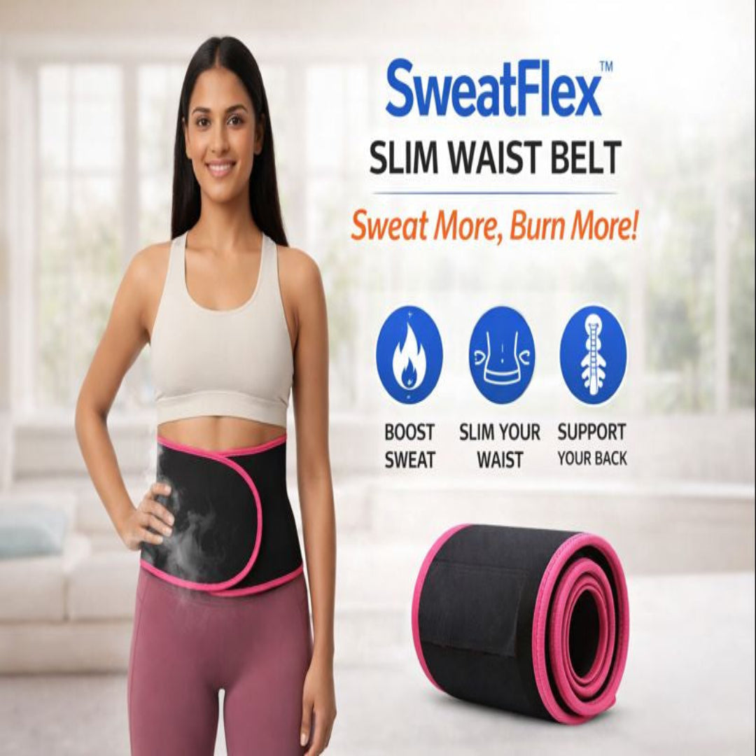 SweatFlex™ Slim Waist Belt | Adjustable Waist Trimmer Belt