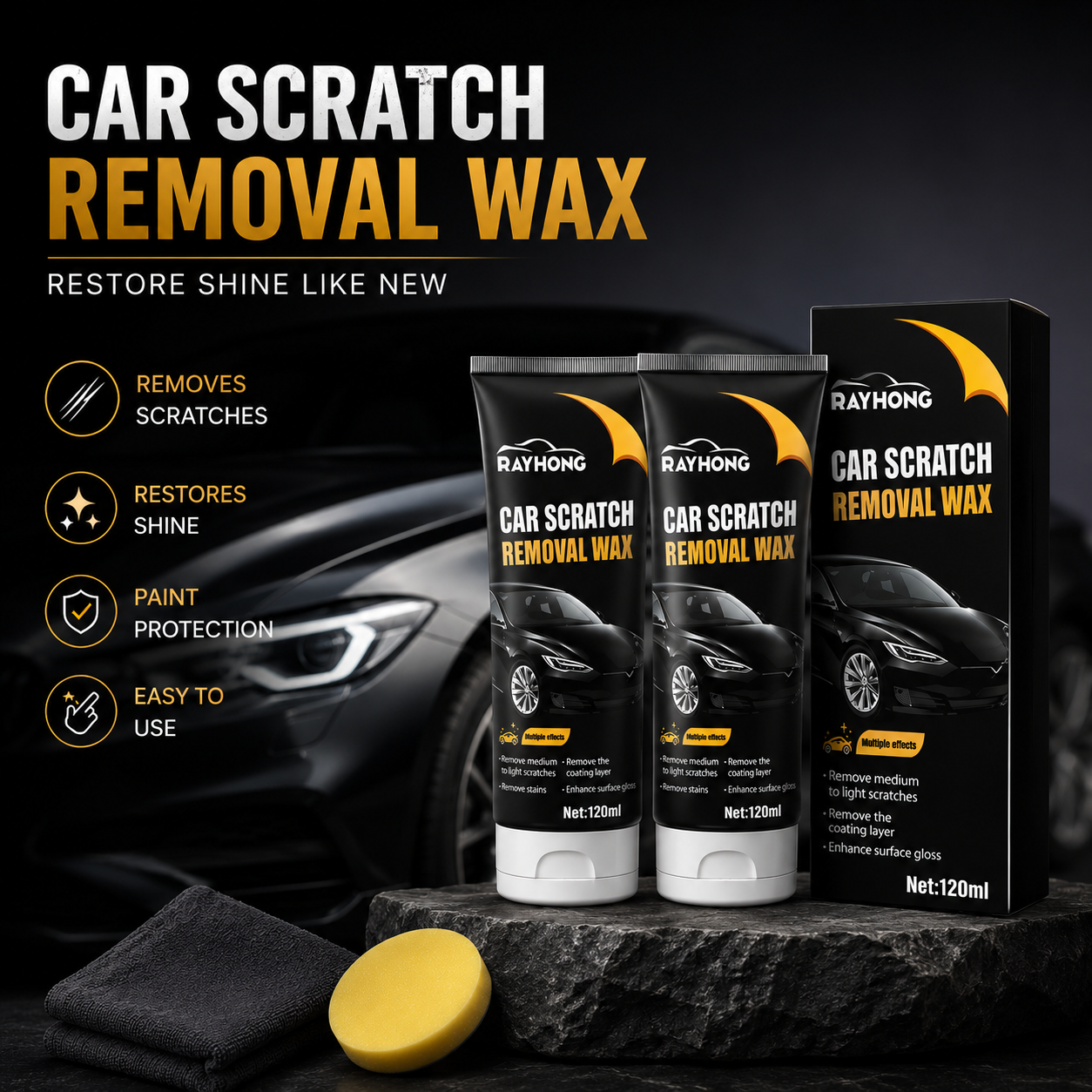 ScratchAway™ Car Scratch Repair Wax | Buy 1 Get 1 FREE