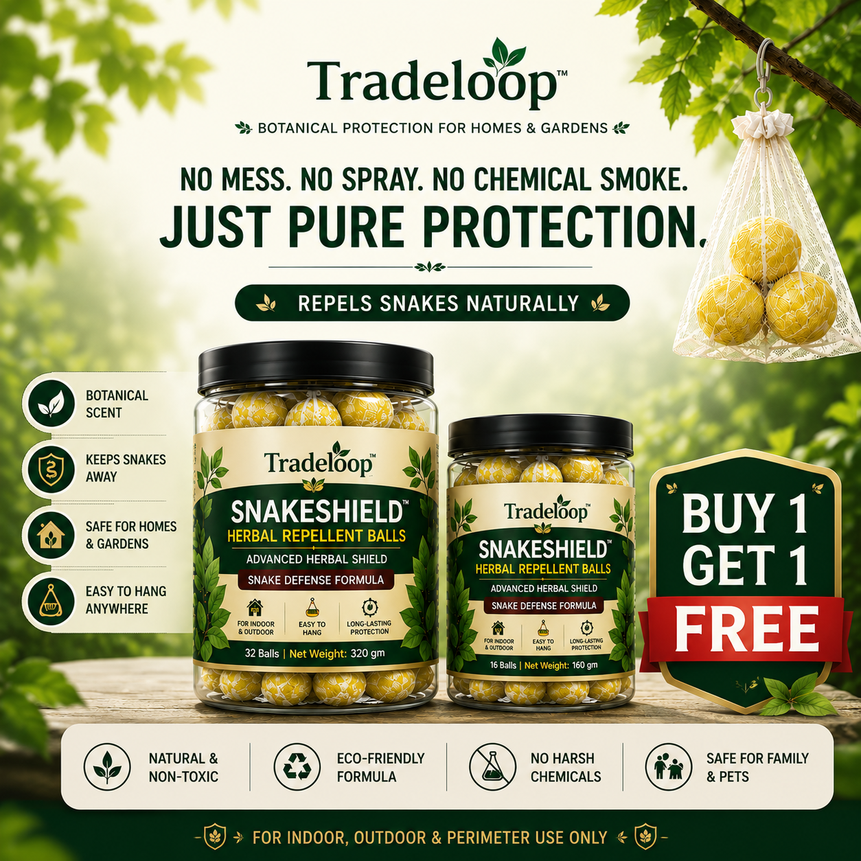 SnakeShield™ Herbal Snake Repellent Balls |  Buy 1 Get 1 FREE
