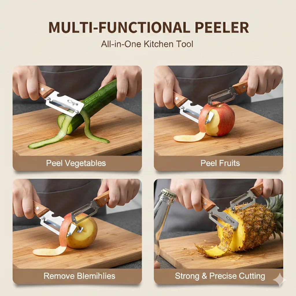 Multi-Functional Vegetable Peeler