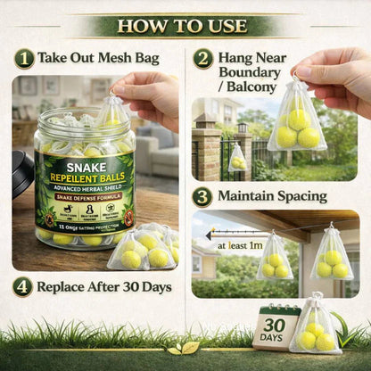 SnakeShield™ Herbal Snake Repellent Balls |  Buy 1 Get 1 FREE