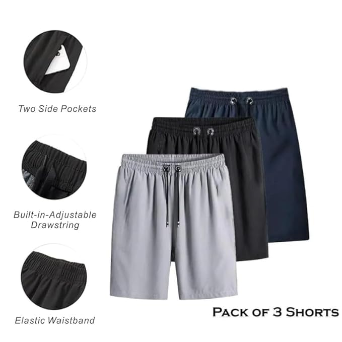 Just Dropped Lycra Shorts Men (Pack of 4) - Size = S